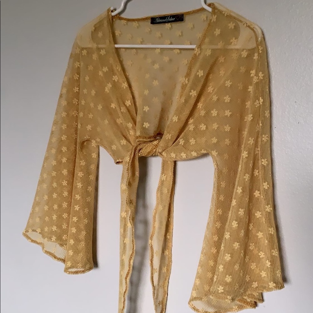 SHEER TIE TOP